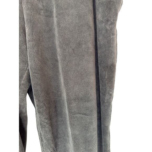 Land's End Pants Plus Gray Corduroy Pull On Stretch Basic Mature Size 1X - Picture 5 of 12
